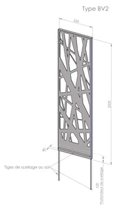 Panneau brise-vue en tôle BV2