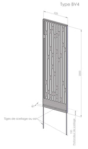 Panneau brise-vue en tôle BV4