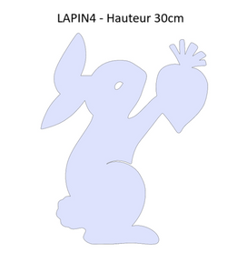 Décoration en acier Corten - Lapin