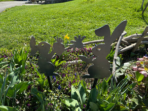 Décoration en acier Corten - Lapin