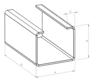 Tôle en C - 4 plis